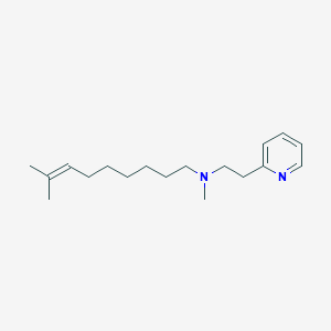 molecular formula C18H30N2 B3852071 N,8-dimethyl-N-[2-(2-pyridinyl)ethyl]-7-nonen-1-amine 