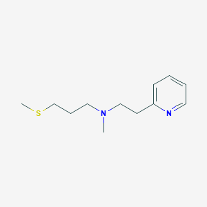 molecular formula C12H20N2S B3852088 N-methyl-3-(methylthio)-N-[2-(2-pyridinyl)ethyl]-1-propanamine 