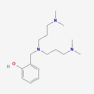 molecular formula C17H31N3O B3852094 2-({双[3-(二甲基氨基)丙基]氨基}甲基)苯酚 