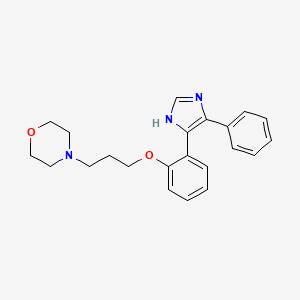 molecular formula C22H25N3O2 B3852096 4-{3-[2-(4-phenyl-1H-imidazol-5-yl)phenoxy]propyl}morpholine 