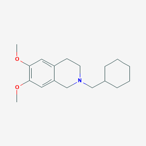 molecular formula C18H27NO2 B3852098 2-(cyclohexylmethyl)-6,7-dimethoxy-1,2,3,4-tetrahydroisoquinoline 