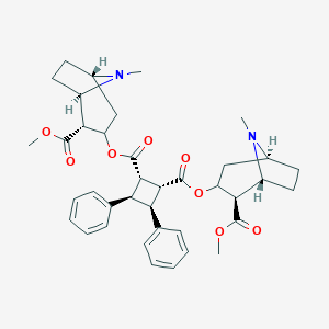 molecular formula C38H46N2O8 B038521 zeta-Truxilline CAS No. 113350-58-6