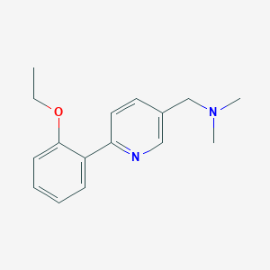 molecular formula C16H20N2O B3852106 1-[6-(2-ethoxyphenyl)pyridin-3-yl]-N,N-dimethylmethanamine 
