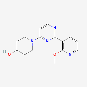 molecular formula C15H18N4O2 B3852131 1-[2-(2-methoxypyridin-3-yl)pyrimidin-4-yl]piperidin-4-ol 