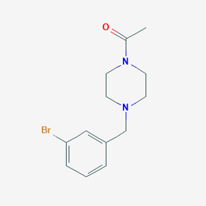 molecular formula C13H17BrN2O B3852157 1-acetyl-4-(3-bromobenzyl)piperazine 