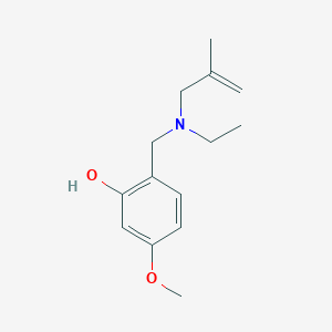molecular formula C14H21NO2 B3852164 2-{[ethyl(2-methyl-2-propen-1-yl)amino]methyl}-5-methoxyphenol 