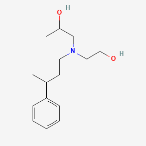 molecular formula C16H27NO2 B3852169 1,1'-[(3-phenylbutyl)imino]di(2-propanol) 