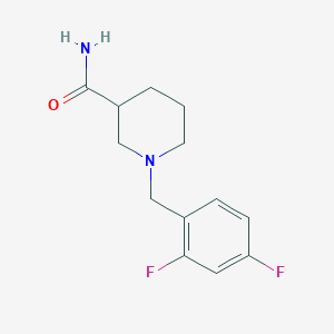 molecular formula C13H16F2N2O B3852172 1-(2,4-difluorobenzyl)-3-piperidinecarboxamide 
