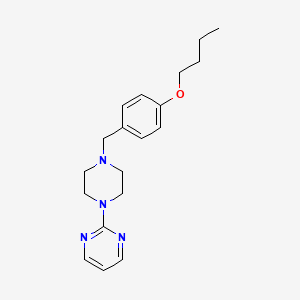 molecular formula C19H26N4O B3852180 2-[4-(4-butoxybenzyl)-1-piperazinyl]pyrimidine 