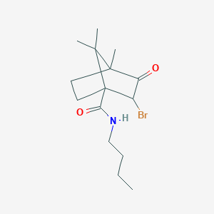molecular formula C15H24BrNO2 B385219 2-bromo-N-butyl-4,7,7-trimethyl-3-oxobicyclo[2.2.1]heptane-1-carboxamide 