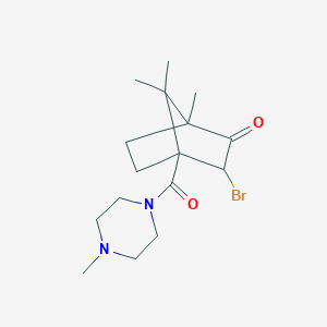 3-Bromo-1,7,7-trimethyl-4-[(4-methyl-1-piperazinyl)carbonyl]bicyclo[2.2.1]heptan-2-one
