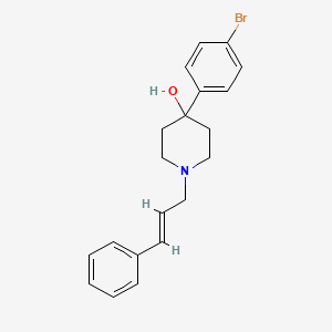 molecular formula C20H22BrNO B3852209 4-(4-bromophenyl)-1-(3-phenyl-2-propen-1-yl)-4-piperidinol 