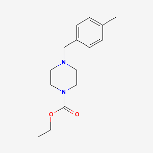 molecular formula C15H22N2O2 B3852214 ethyl 4-(4-methylbenzyl)-1-piperazinecarboxylate 
