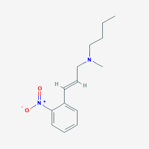 molecular formula C14H20N2O2 B3852235 N-butyl-N-methyl-3-(2-nitrophenyl)-2-propen-1-amine 