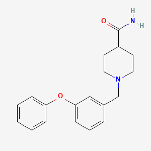 molecular formula C19H22N2O2 B3852245 1-(3-phenoxybenzyl)-4-piperidinecarboxamide 