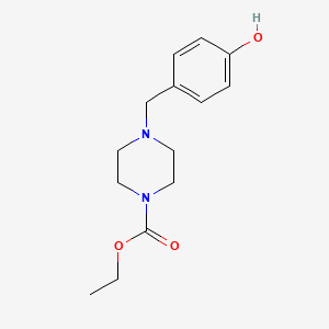 ethyl 4-(4-hydroxybenzyl)-1-piperazinecarboxylate