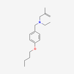 molecular formula C17H27NO B3852258 (4-butoxybenzyl)ethyl(2-methyl-2-propen-1-yl)amine 