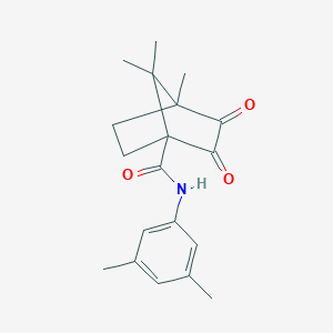 N-(3,5-dimethylphenyl)-4,7,7-trimethyl-2,3-dioxobicyclo[2.2.1]heptane-1-carboxamide
