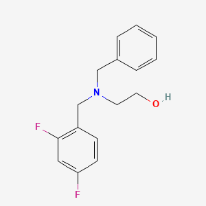 molecular formula C16H17F2NO B3852290 2-[benzyl(2,4-difluorobenzyl)amino]ethanol 