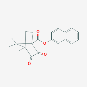 molecular formula C21H20O4 B385233 2-Naphthyl 4,7,7-trimethyl-2,3-dioxobicyclo[2.2.1]heptane-1-carboxylate CAS No. 577697-07-5