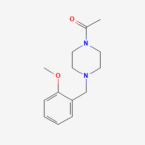 molecular formula C14H20N2O2 B3852336 1-acetyl-4-(2-methoxybenzyl)piperazine 