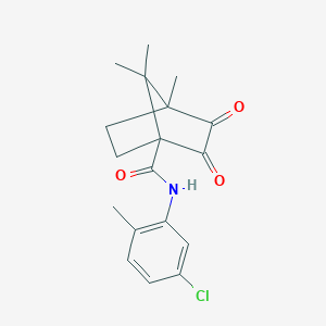N-(5-chloro-2-methylphenyl)-4,7,7-trimethyl-2,3-dioxobicyclo[2.2.1]heptane-1-carboxamide
