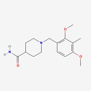 molecular formula C16H24N2O3 B3852345 1-(2,4-dimethoxy-3-methylbenzyl)-4-piperidinecarboxamide 