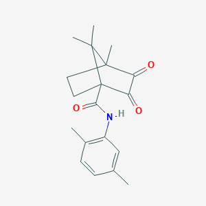 N-(2,5-dimethylphenyl)-4,7,7-trimethyl-2,3-dioxobicyclo[2.2.1]heptane-1-carboxamide