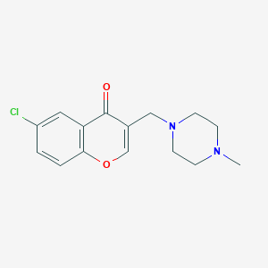 molecular formula C15H17ClN2O2 B3852365 6-chloro-3-[(4-methyl-1-piperazinyl)methyl]-4H-chromen-4-one 