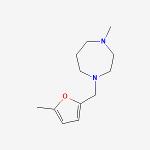 molecular formula C12H20N2O B3852378 1-methyl-4-[(5-methyl-2-furyl)methyl]-1,4-diazepane 