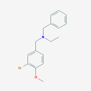 molecular formula C17H20BrNO B3852391 N-benzyl-N-(3-bromo-4-methoxybenzyl)ethanamine 