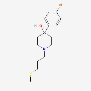 molecular formula C15H22BrNOS B3852393 4-(4-bromophenyl)-1-[3-(methylthio)propyl]-4-piperidinol 