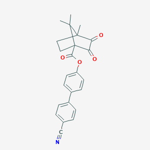 molecular formula C24H21NO4 B385240 4'-Cyano[1,1'-biphenyl]-4-yl 4,7,7-trimethyl-2,3-dioxobicyclo[2.2.1]heptane-1-carboxylate 