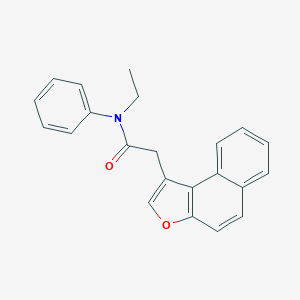 molecular formula C22H19NO2 B385241 N-ethyl-2-naphtho[2,1-b]furan-1-yl-N-phenylacetamide 