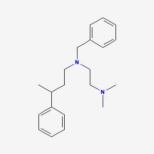 molecular formula C21H30N2 B3852423 N-benzyl-N',N'-dimethyl-N-(3-phenylbutyl)-1,2-ethanediamine 