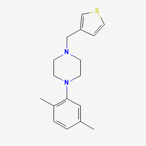 molecular formula C17H22N2S B3852435 1-(2,5-dimethylphenyl)-4-(3-thienylmethyl)piperazine 