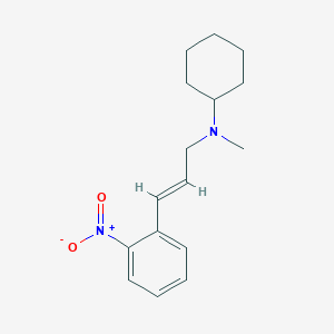 molecular formula C16H22N2O2 B3852447 N-methyl-N-[3-(2-nitrophenyl)-2-propen-1-yl]cyclohexanamine 