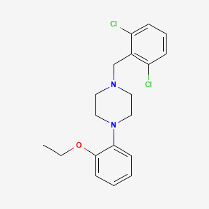 molecular formula C19H22Cl2N2O B3852450 1-(2,6-dichlorobenzyl)-4-(2-ethoxyphenyl)piperazine 