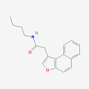 molecular formula C18H19NO2 B385246 N-butyl-2-naphtho[2,1-b]furan-1-ylacetamide 