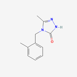 molecular formula C11H13N3O B3852460 5-methyl-4-(2-methylbenzyl)-2,4-dihydro-3H-1,2,4-triazol-3-one 