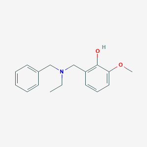 molecular formula C17H21NO2 B3852465 2-{[benzyl(ethyl)amino]methyl}-6-methoxyphenol 