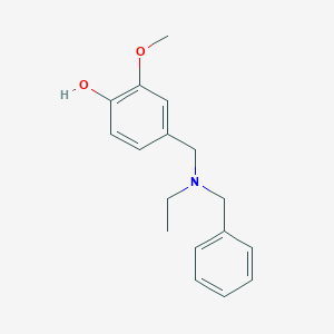 molecular formula C17H21NO2 B3852476 4-{[benzyl(ethyl)amino]methyl}-2-methoxyphenol 