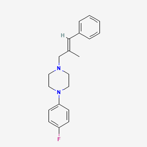 molecular formula C20H23FN2 B3852482 1-(4-fluorophenyl)-4-(2-methyl-3-phenyl-2-propen-1-yl)piperazine 