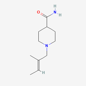 molecular formula C11H20N2O B3852496 1-(2-methyl-2-buten-1-yl)-4-piperidinecarboxamide 
