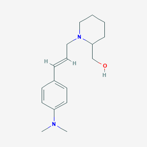 molecular formula C17H26N2O B3852505 (1-{3-[4-(dimethylamino)phenyl]-2-propen-1-yl}-2-piperidinyl)methanol 