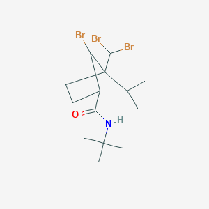 6-bromo-N-(tert-butyl)-4-(dibromomethyl)-5,5-dimethylbicyclo[2.1.1]hexane-1-carboxamide