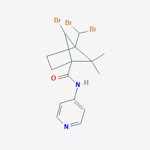 6-bromo-4-(dibromomethyl)-5,5-dimethyl-N-(4-pyridinyl)bicyclo[2.1.1]hexane-1-carboxamide