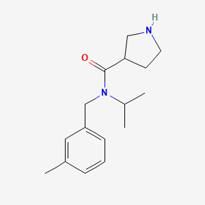 molecular formula C16H24N2O B3852596 N-isopropyl-N-(3-methylbenzyl)-3-pyrrolidinecarboxamide hydrochloride 