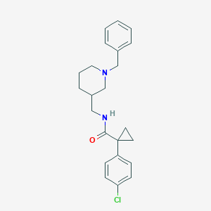 N-[(1-benzyl-3-piperidinyl)methyl]-1-(4-chlorophenyl)cyclopropanecarboxamide