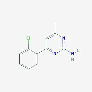 molecular formula C11H10ClN3 B3852682 4-(2-chlorophenyl)-6-methyl-2-pyrimidinamine 